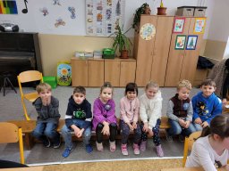 NÁVŠTĚVA 1. TŘÍDY V ZŠ U LESA