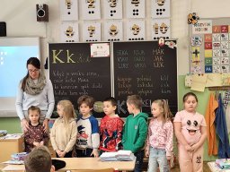 NÁVŠTĚVA 1. TŘÍDY V ZŠ U LESA
